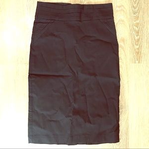 High-waisted pencil skirt